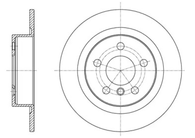 Tarcza hamulcowa tylna 6159700 ROAD HOUSE