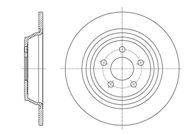 Tarcza hamulcowa tylna 6160400 ROAD HOUSE