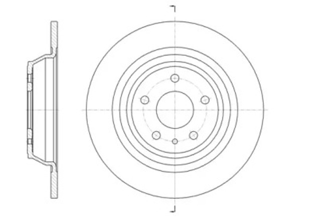 Tarcza hamulcowa tylna 6160600 ROAD HOUSE