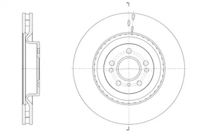 Tarcza hamulcowa przednia 6163410 ROAD HOUSE
