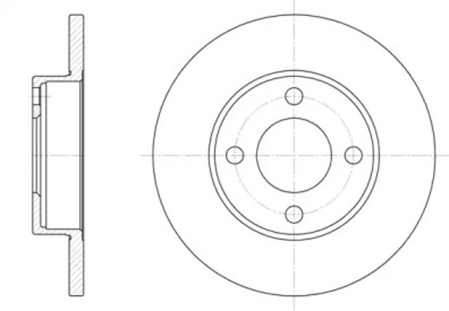 Tarcza hamulcowa przednia 618100 ROAD HOUSE