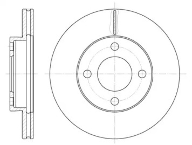 Tarcza hamulcowa przednia 618510 REMSA