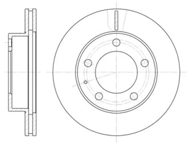 Tarcza hamulcowa przednia 620310 REMSA
