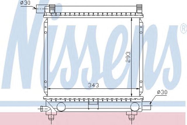Chłodnica silnika 62551 NISSENS