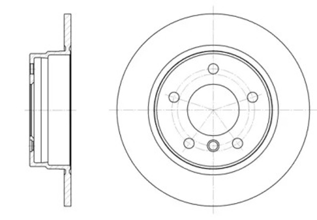 Tarcza hamulcowa tylna 628400 REMSA