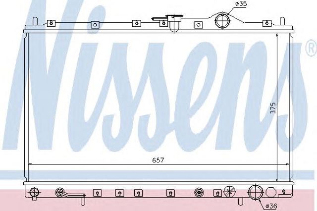 Chłodnica silnika Mitsubishi Space Wagon 2 N3W, N4W