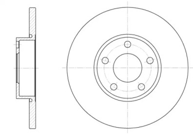 Tarcza hamulcowa przednia 632700 ROAD HOUSE