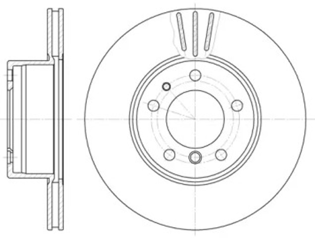 Tarcza hamulcowa przednia 634810 REMSA