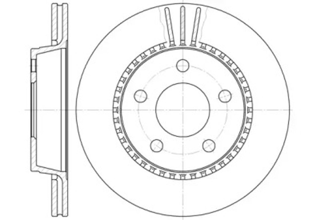 Tarcza hamulcowa tylna 635610 REMSA