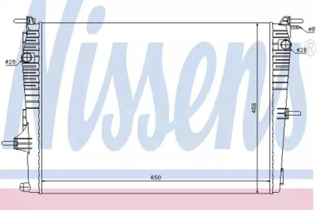 Chłodnica silnika 637606 NISSENS