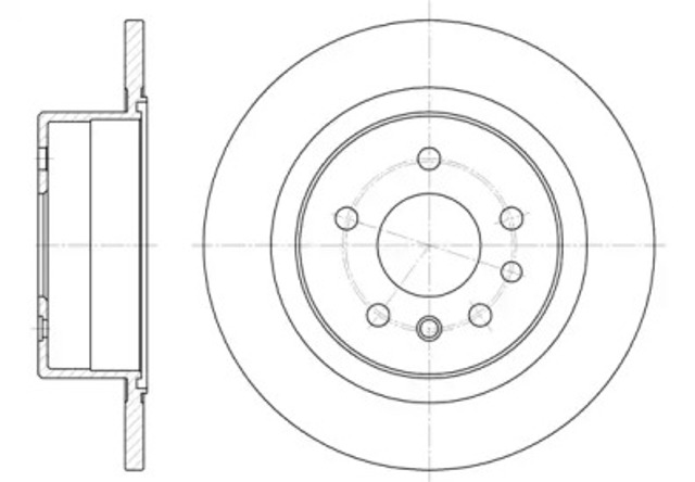 Tarcza hamulcowa tylna 648800 REMSA