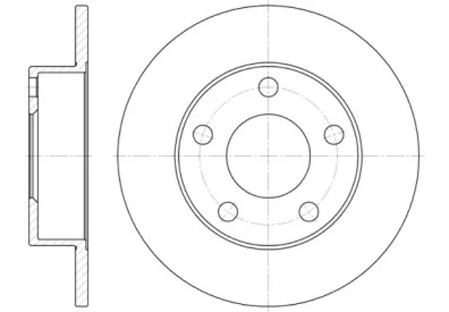Tarcza hamulcowa tylna 651300 ROAD HOUSE