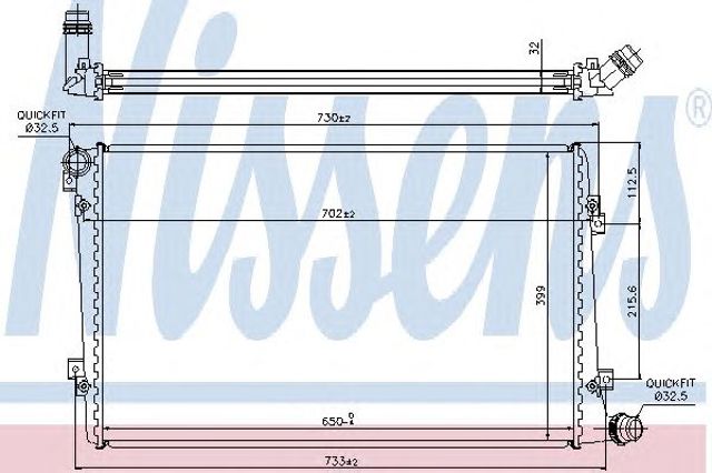 Chłodnica silnika 65292 NISSENS