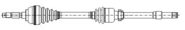 Półoś napędowa przednia prawa 6551256 Cifam