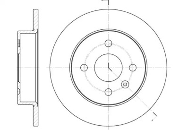 Tarcza hamulcowa tylna 657000 ROAD HOUSE