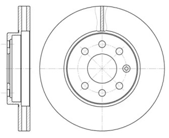 Tarcza hamulcowa przednia 657310 ROAD HOUSE