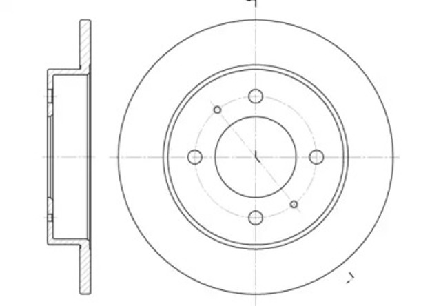 Tarcza hamulcowa tylna 662700 ROAD HOUSE