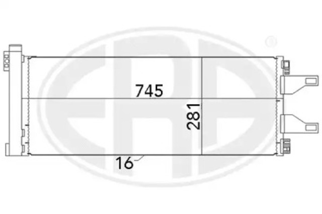 Chłodnica klimatyzacji 667023 ERA
