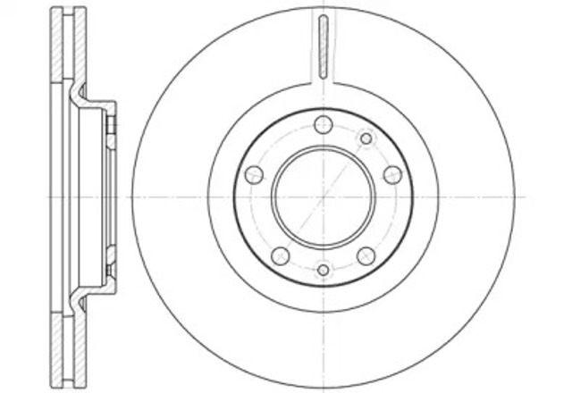 Tarcza hamulcowa przednia 669310 REMSA