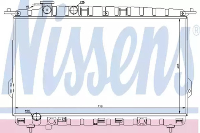 Chłodnica silnika 67026 NISSENS