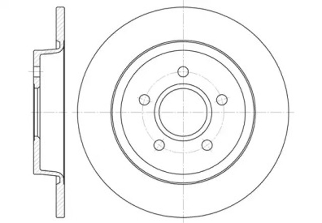 Tarcza hamulcowa tylna 671200 REMSA