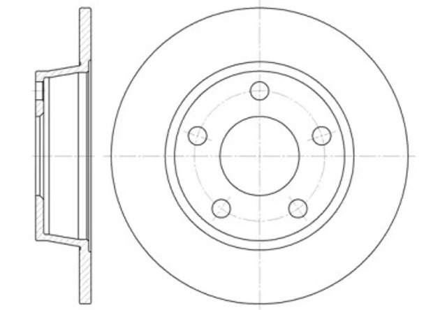 Tarcza hamulcowa tylna 672300 REMSA