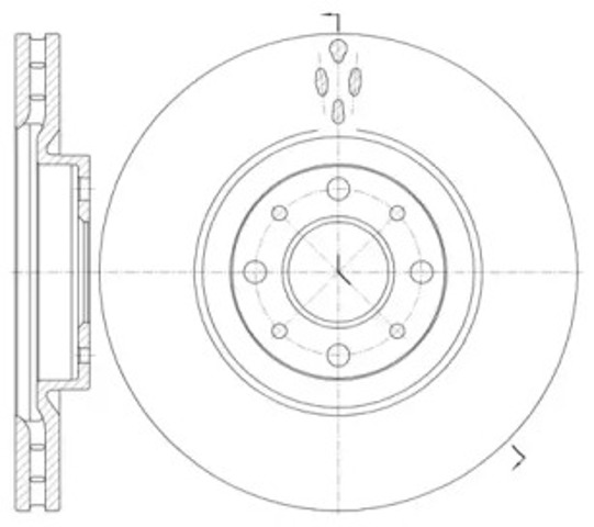 Tarcza hamulcowa przednia 673410 ROAD HOUSE