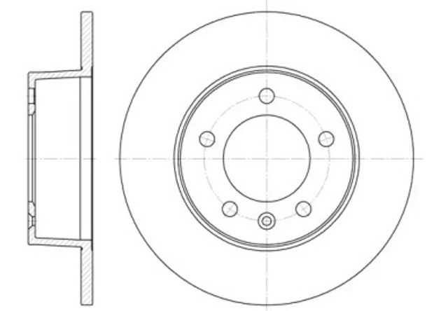 Tarcza hamulcowa tylna 673500 REMSA