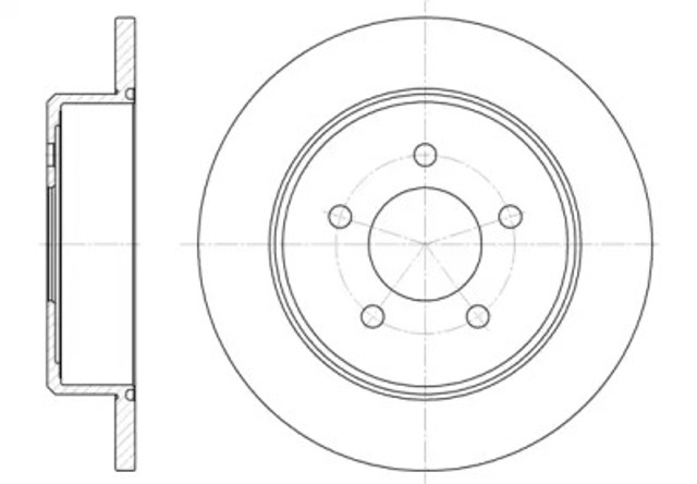 Tarcza hamulcowa tylna 674600 ROAD HOUSE