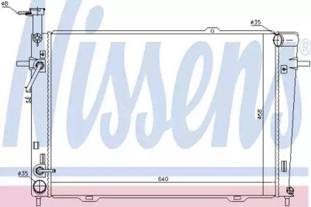 Chłodnica silnika 67479 NISSENS