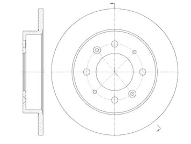 Tarcza hamulcowa tylna 687400 ROAD HOUSE