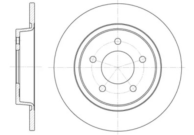 Tarcza hamulcowa tylna 688000 ROAD HOUSE