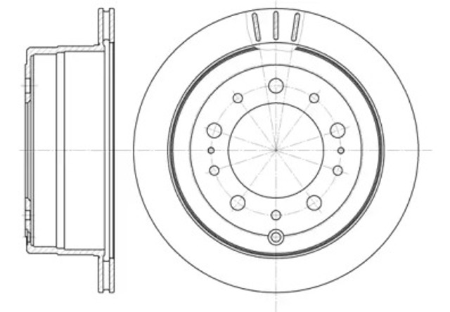 Tarcza hamulcowa tylna 694810 REMSA