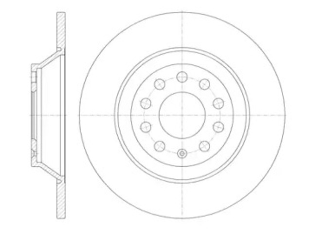 Tarcza hamulcowa tylna 696900 REMSA