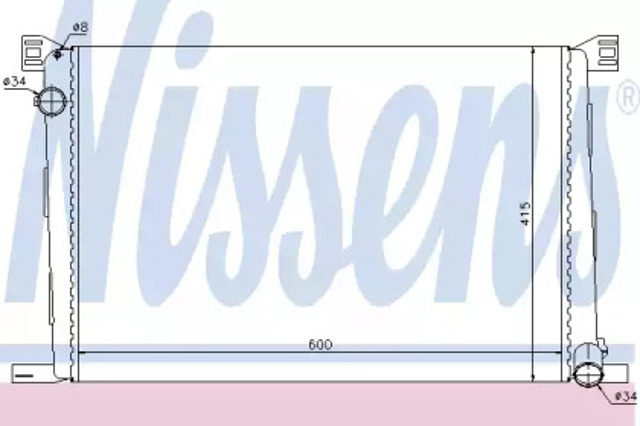 Chłodnica silnika 69706 NISSENS