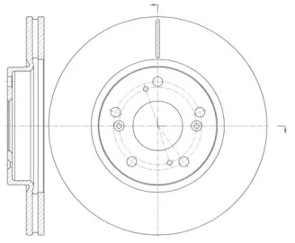 Tarcza hamulcowa przednia 698610 ROAD HOUSE