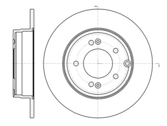 Tarcza hamulcowa tylna 698900 REMSA