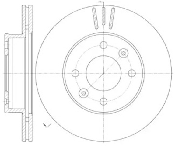Tarcza hamulcowa przednia 699010 REMSA