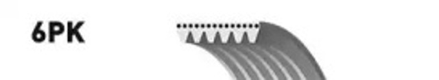 Pas napędowy mechanizmów 6PK965 GATES