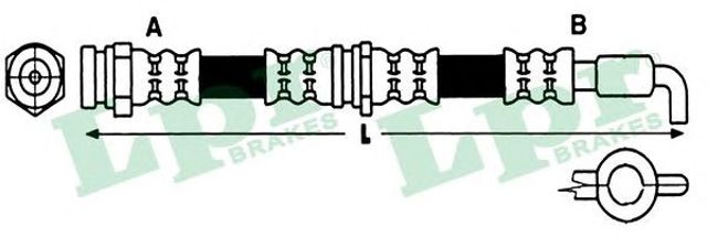 Przewód hamulcowy przedni 6T46279 LPR