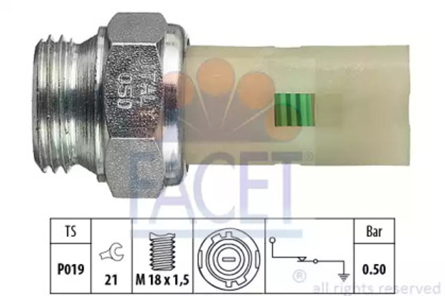 Czujnik ciśnienia oleju 70075 FACET