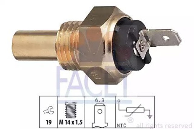 Czujnik temperatury płynu chłodzącego 73015 Facet