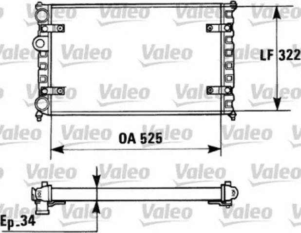 Chłodnica silnika 730947 VALEO