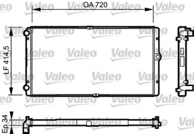 Chłodnica silnika 732177 VALEO