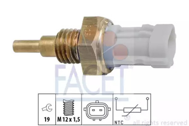 Czujnik temperatury płynu chłodzącego 73351 FACET