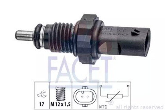 Czujnik temperatury paliwa 73378 Facet