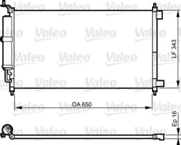 Chłodnica klimatyzacji 814221 VALEO