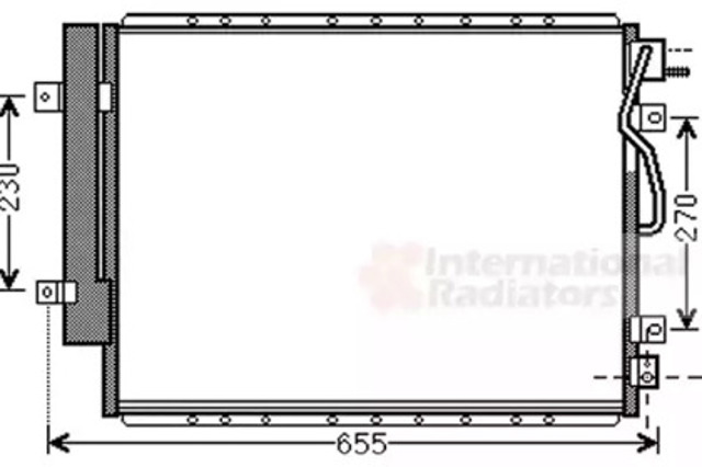 Chłodnica klimatyzacji 83005123 VAN WEZEL