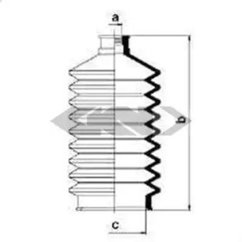 Osłona mechanizmu kierowniczego (maglownicy) lewa 83555 GKN-Spidan