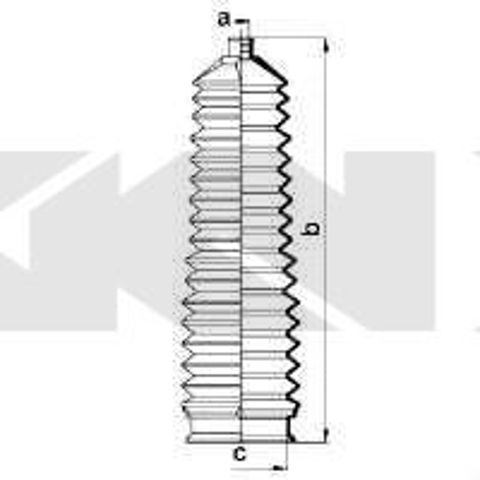 Osłona mechanizmu kierowniczego (maglownicy) 83901 SPIDAN